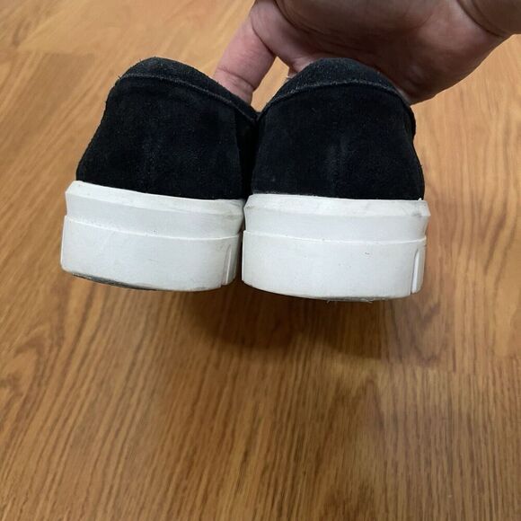 BLONDO Black suede leather slip on waterproof loafer sneakers size US 6.5 - Picture 5 of 8